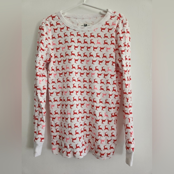 Crewcuts Girl’s Pajama Set in Prancing Reindeer Size 10 - Picture 2 of 9